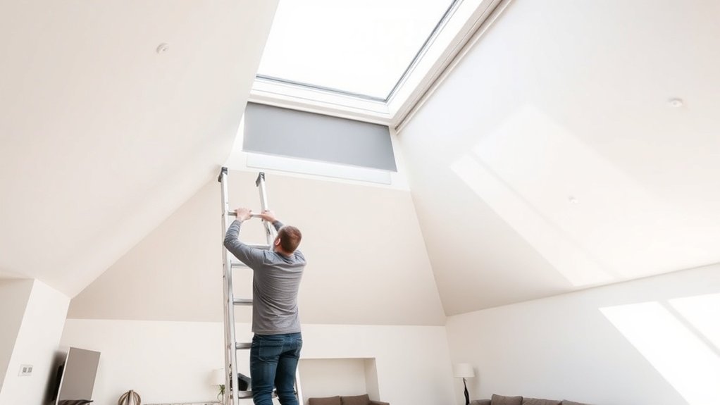 Skylight Blinds Installation Lower Edmonton